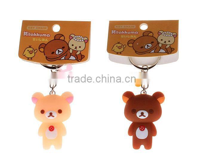 Custom pvc 3D rubber name keychain