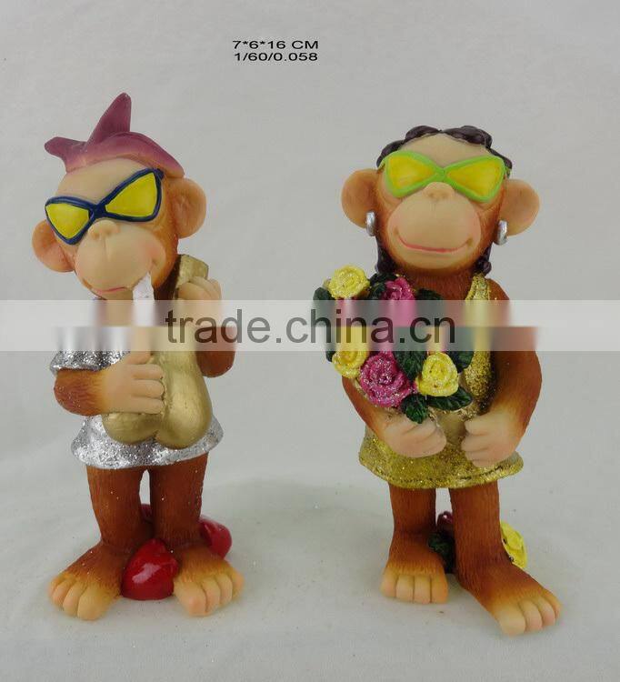 New design polyresin monkey for 2016 russia new year
