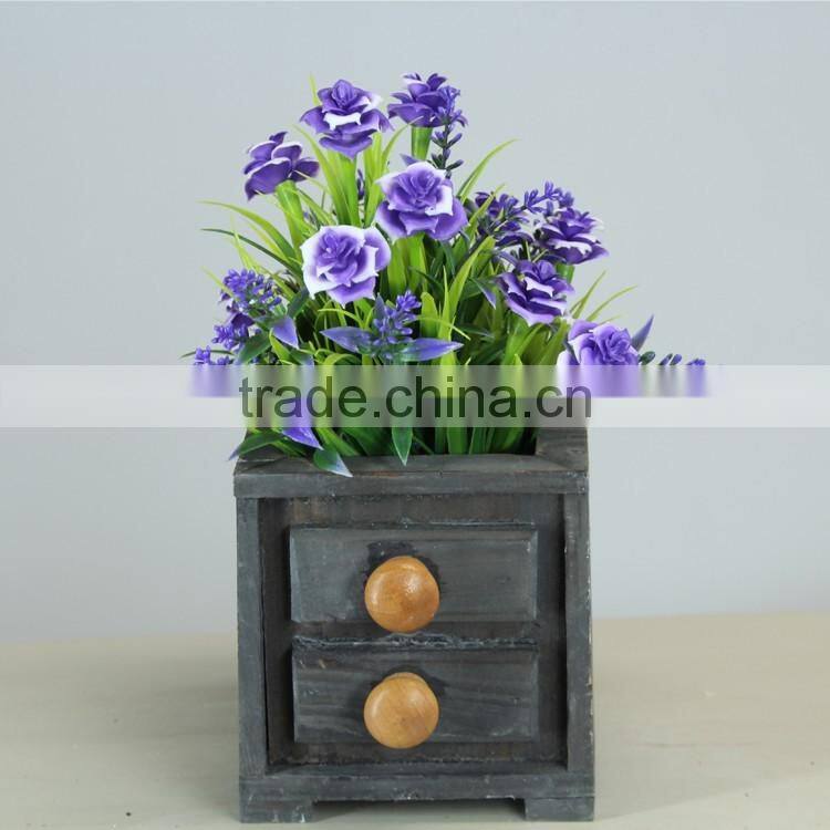 Hot Sale Drawer Design Wooden Garden Planter/Gardening Decorations/Desk Storage Boxes