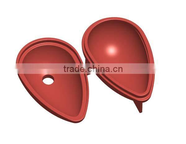 flex silicone drip ice maker Silicone Tray ice ball sphere ice cube of 3D drop water pink