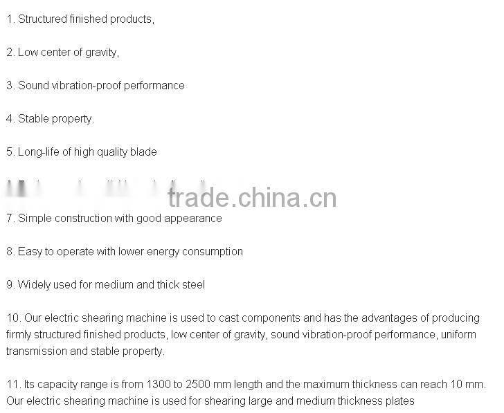 Electric Shearing Machine Q11-3X1500