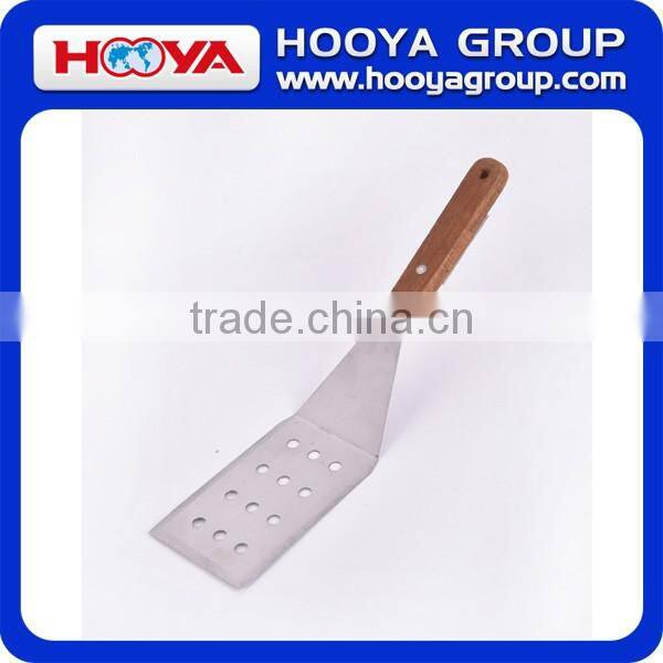 Stainless Steel Pancake Turner with Wood Handle
