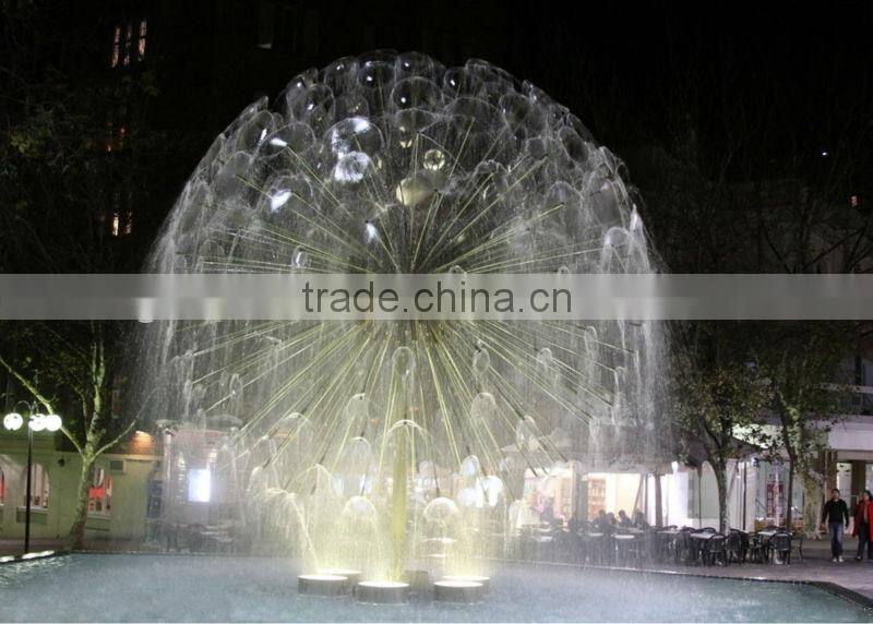 outdoor fountains led lighting music dancing flower