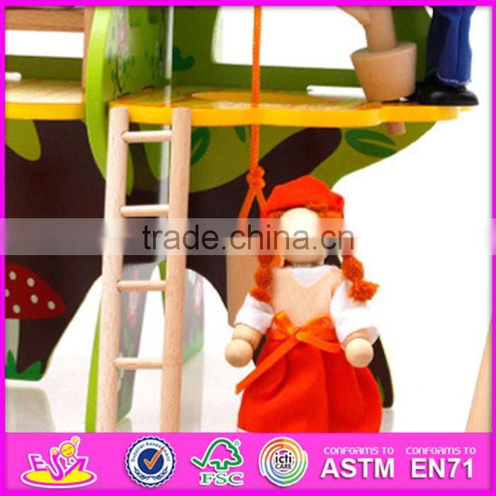 2017 New design children pretend play wooden diy kitchen toy W03B058