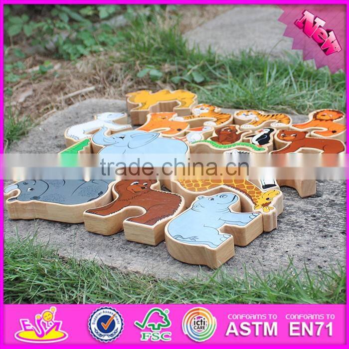 custom educational wooden animal toys for kids W13A111-S