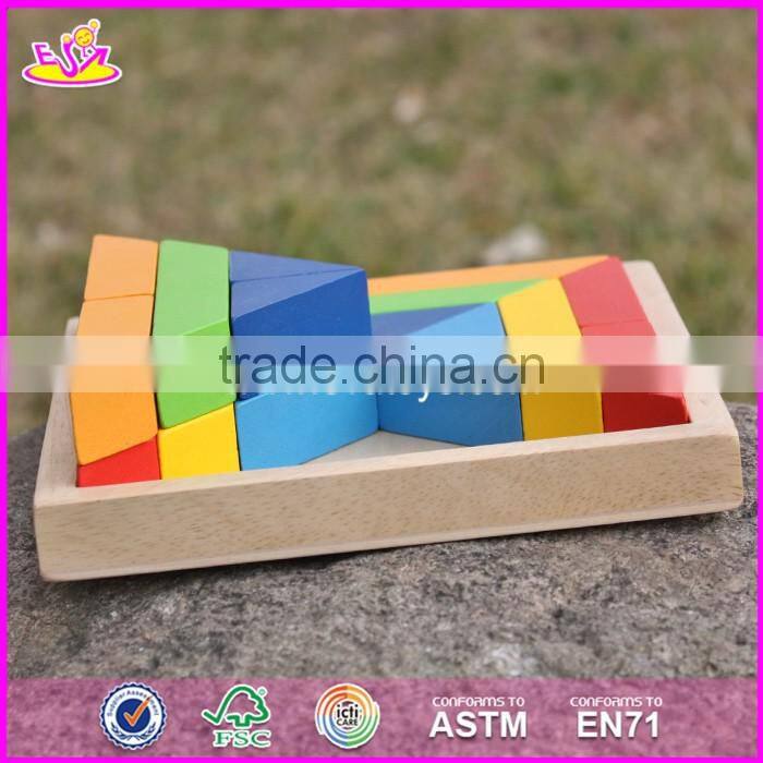 2017 New products 18 pieces educational toys children wooden play blocks W13A129