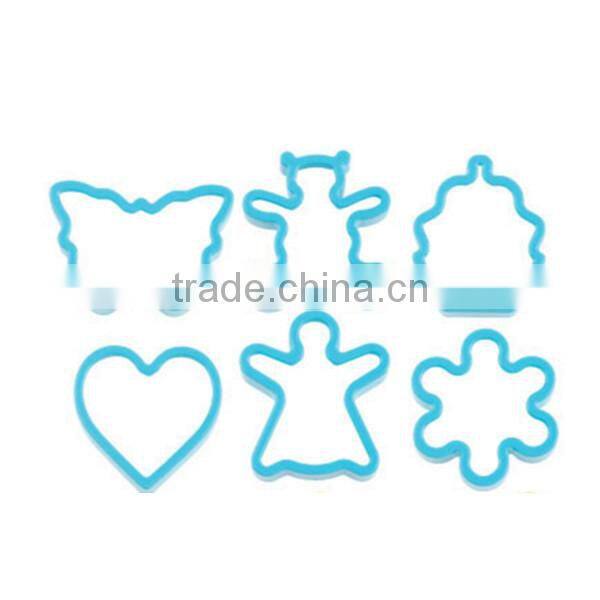 BC-1023 6-Piece Plastic cookie cutter set