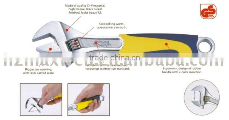 6"8"10"12" Cr-v Adjustable Wrench
