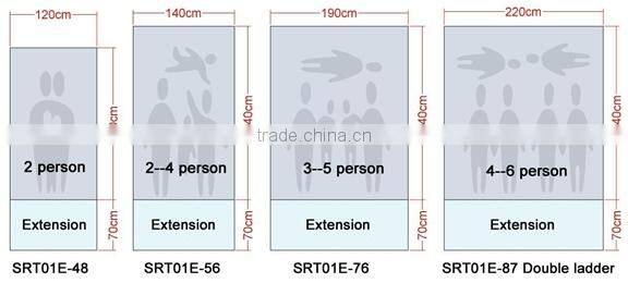 Outdoor product fitness equipment canvas cotton car roof tent for sale