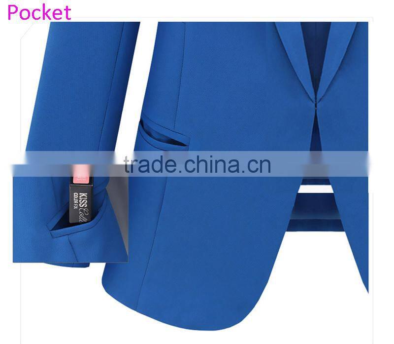 2016 Wholesale Slim Leisure Ladies Blazers Designs for Women
