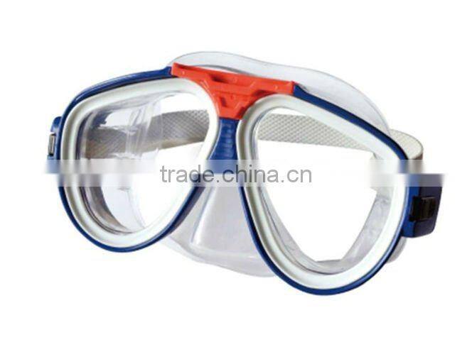 OEM No Leaking Diving Mask Glasses With Adjustable Strap different colors