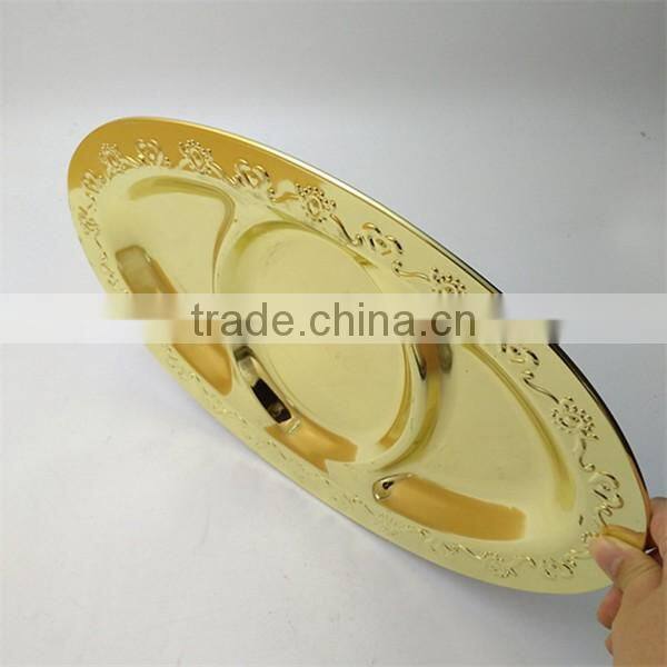 custom logo metal serving trays wholesale stainless steel cooking plate