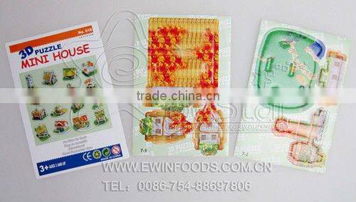 Marshmallow Balls of 24 KHL Clubs with 3D Puzzle of Mini House