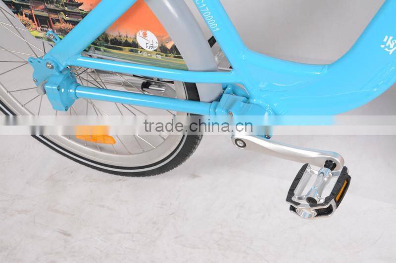 Alloy share bikes with solid tyre and lock
