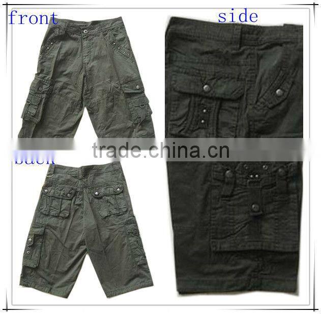 W1309 stock cheap mens cotton shorts