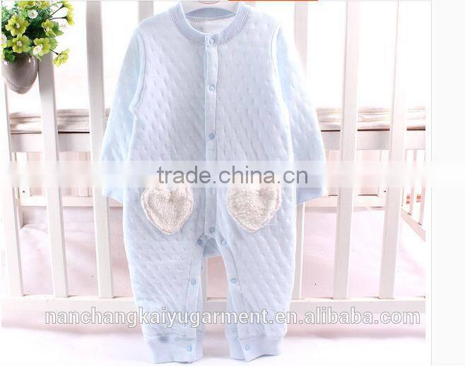 high quality winter organic cotton baby rompers