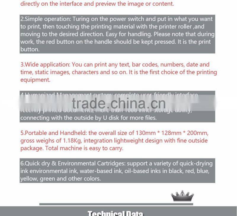 Perfect Laser- Mini Portable Packing Logo Inkjet Printer-PM-600B-Lily