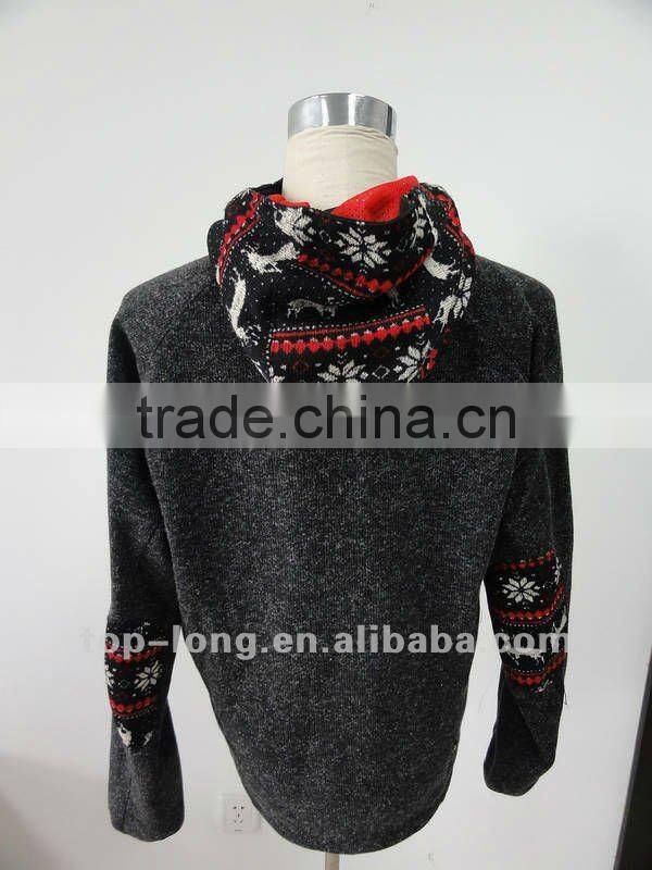 Christmas Outerwear sportswear hood for men hiking jacket