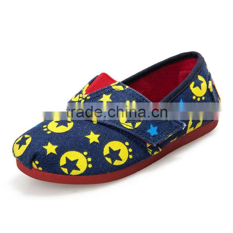 slip-on no laces fashion stylish new style children kids cloth casual shoes for boys girls or adults