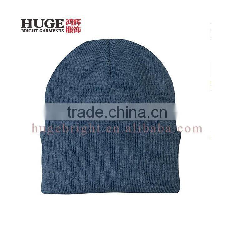 Comfy Pull-on Closure 100% Polyester Wholesale Knit Hats