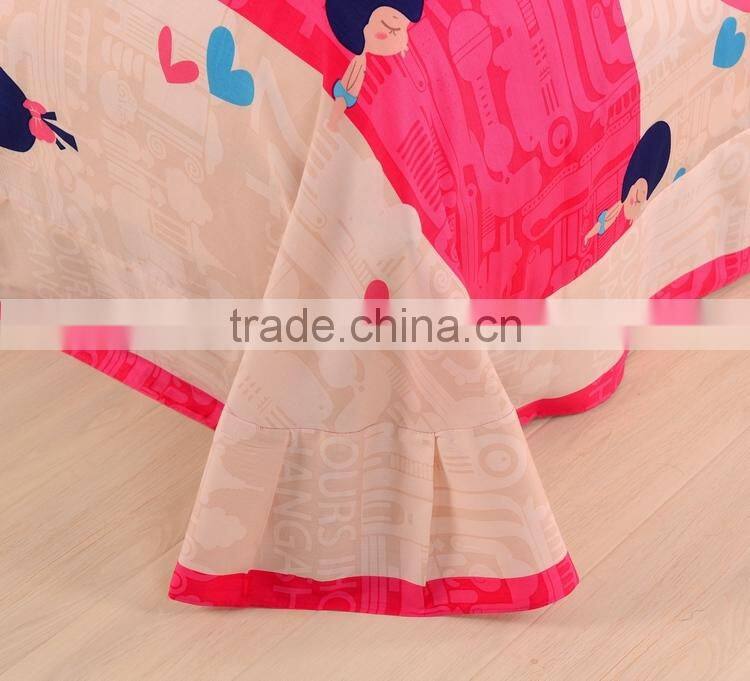 wholesale 100%cotton cartoon queen bedding set
