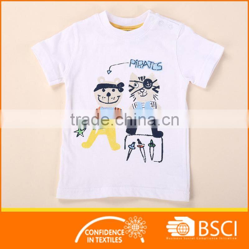 Navy Blue Baby Boys Printed Three Pcs Clothing Sets