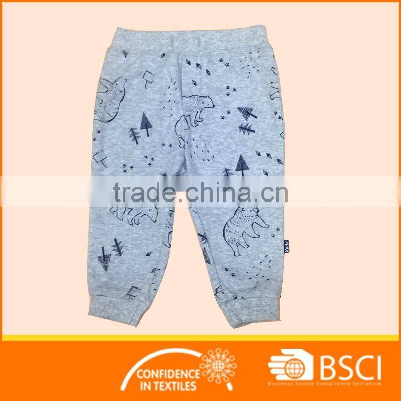 infant bear printing trouser baby boys pant