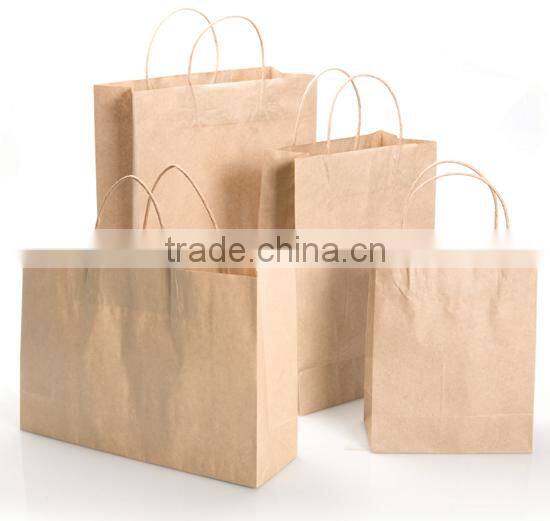 Brown Paper Bags with Brown Twisted Paper Handles