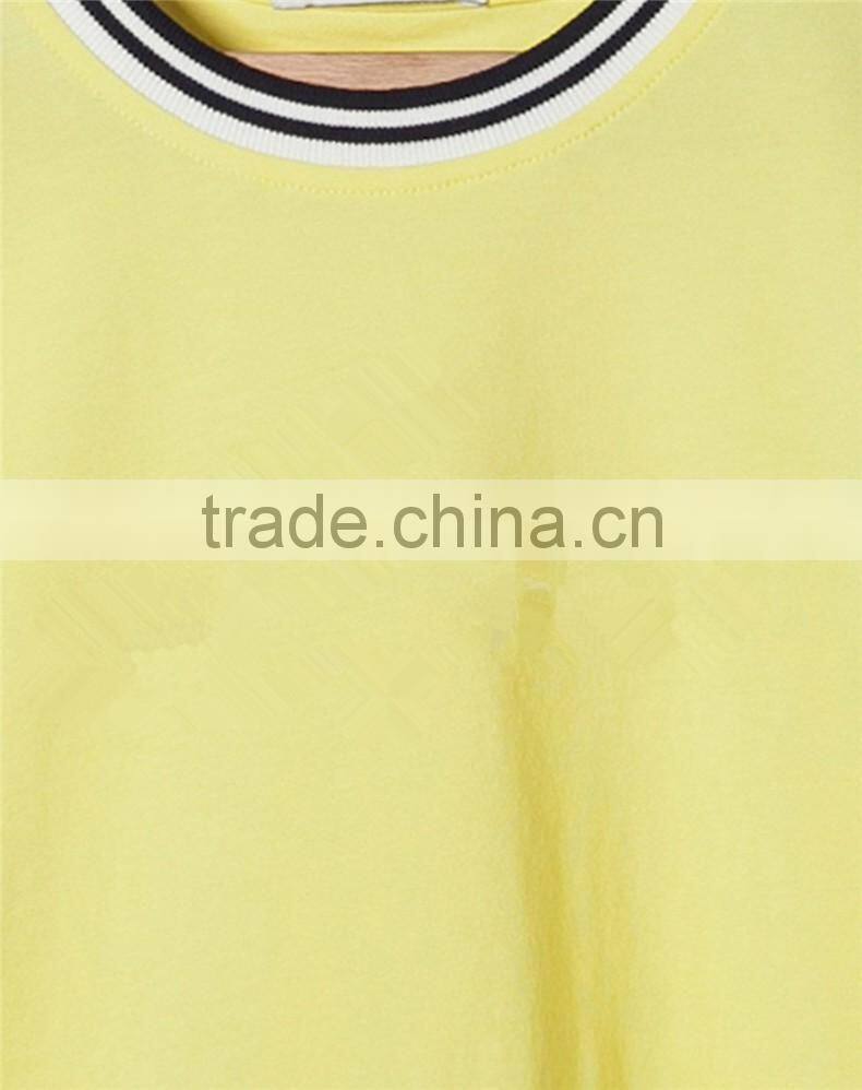 2016 latest cute girl's O-neck t shirt new design teenages t shirt