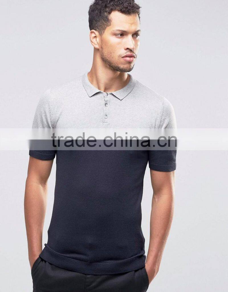 MGOO OEM Manufacturer Summer Cheap 180g 100% Cotton Short Sleeve Contrast Color Breathable Mens Knit POLO Shirt