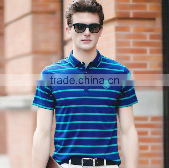 Blue T Shirt Polo Shirt Designs For Men With Custome Logo