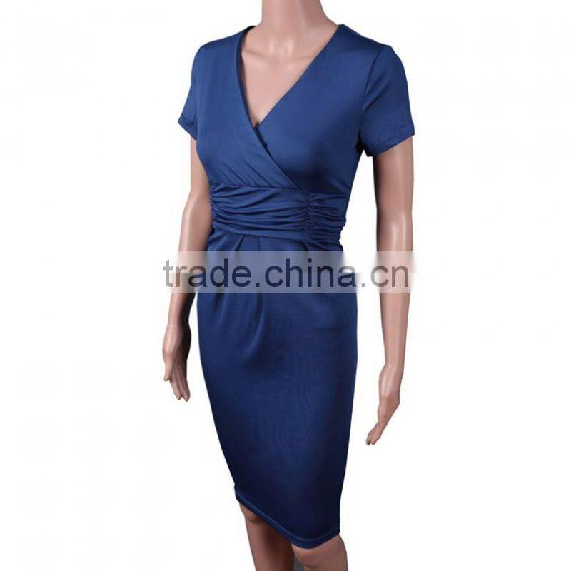 summer maternity dress V neck women casual skirt with plus size