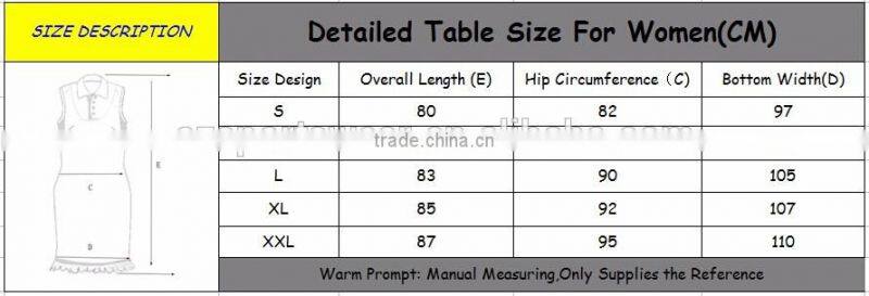 Dry wicking golf wear fashion golf dresses with belt