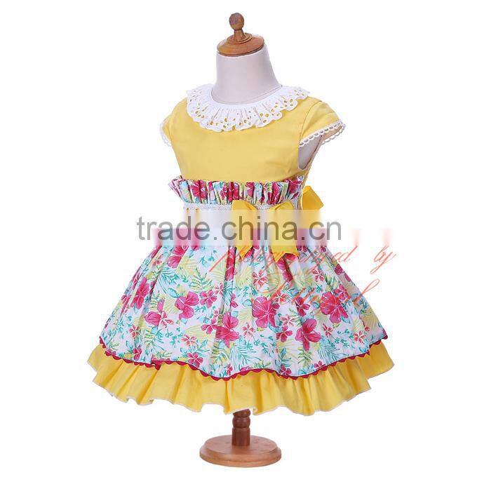 Easter yellow flower girl dresses baby clothes