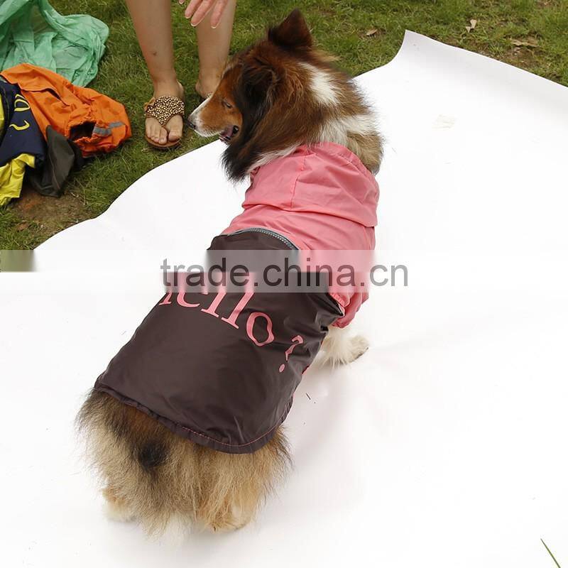 Redhill Pet Raincoat Waterproof large Dog Raincoat for sale