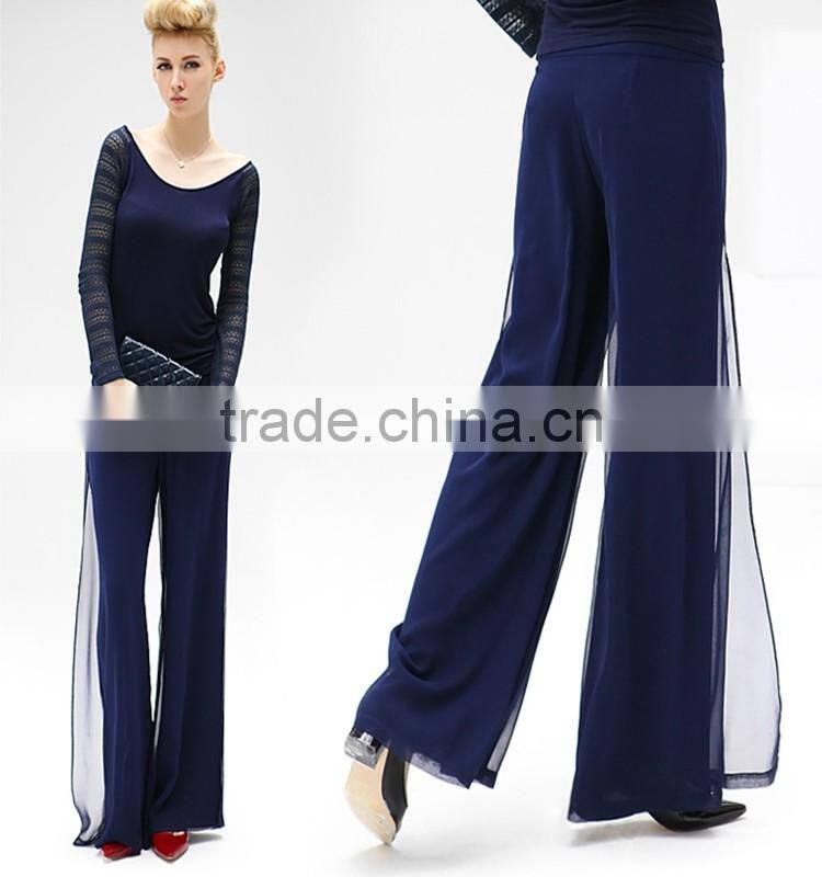 Summer New design Women chiffon trousers, Ol office formal shirt trousers for girls.