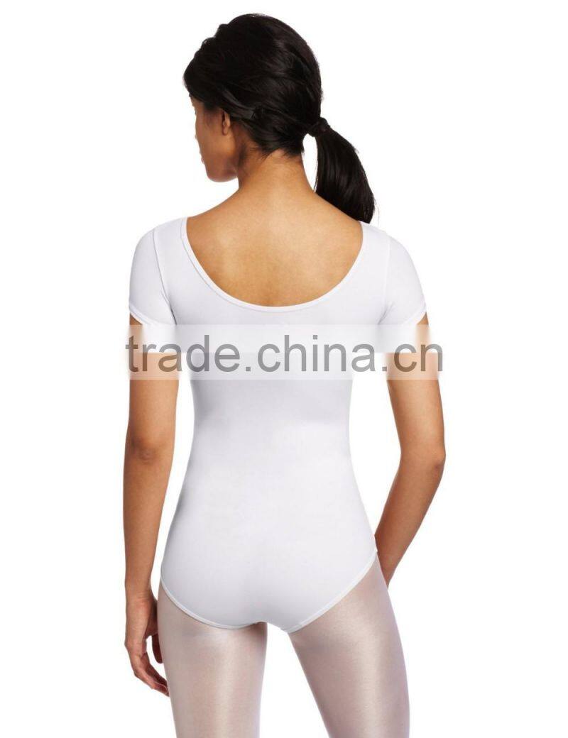 Women's Team Basic Short Sleeve Leotard/Bodysuit