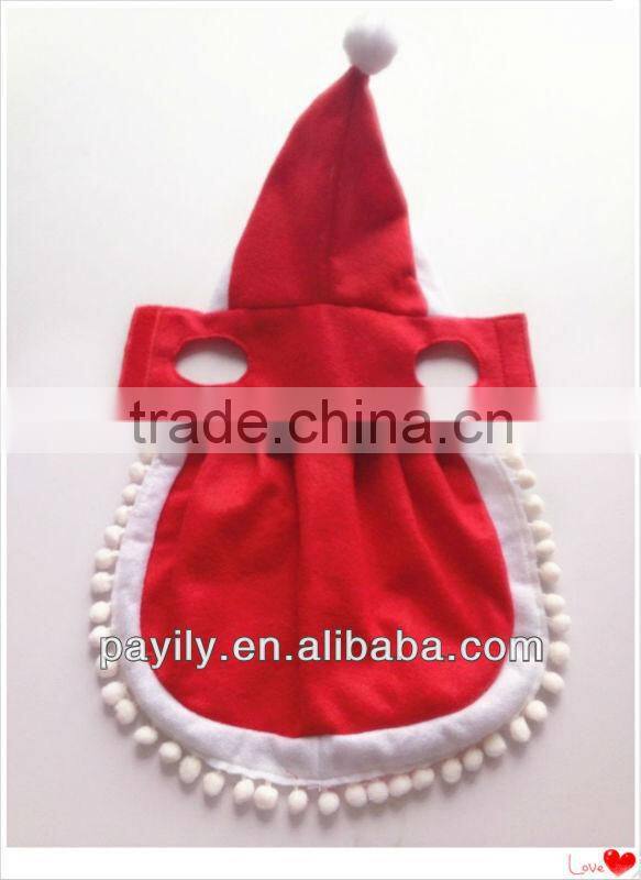 Factory R & D christmas dog costume non-woven dog dress cute dog dress red doy dress