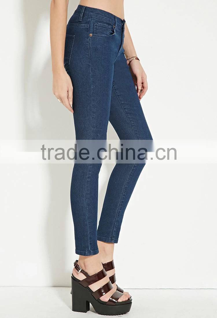 2017 Guangzhou Shandao New Arrival Latest Design Wholesale Manufacture 95% Cotton 5% Spandex Tight Jean Pocket Design Trousers