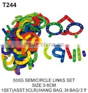500 g Educational Connecting Toys Plastic Construct Building Interlocking Toy For Kids