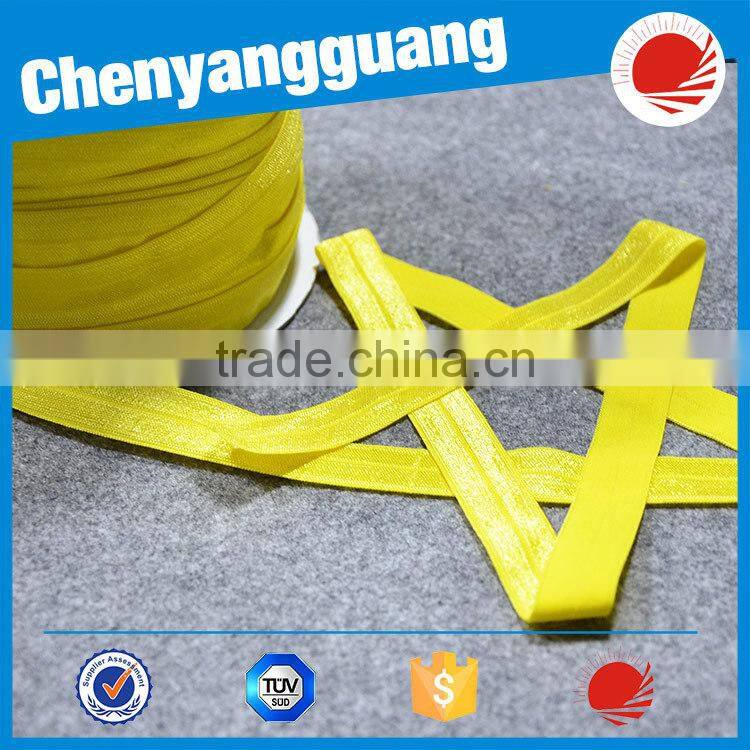 Custom Printed Fold Over Elastic For Headband