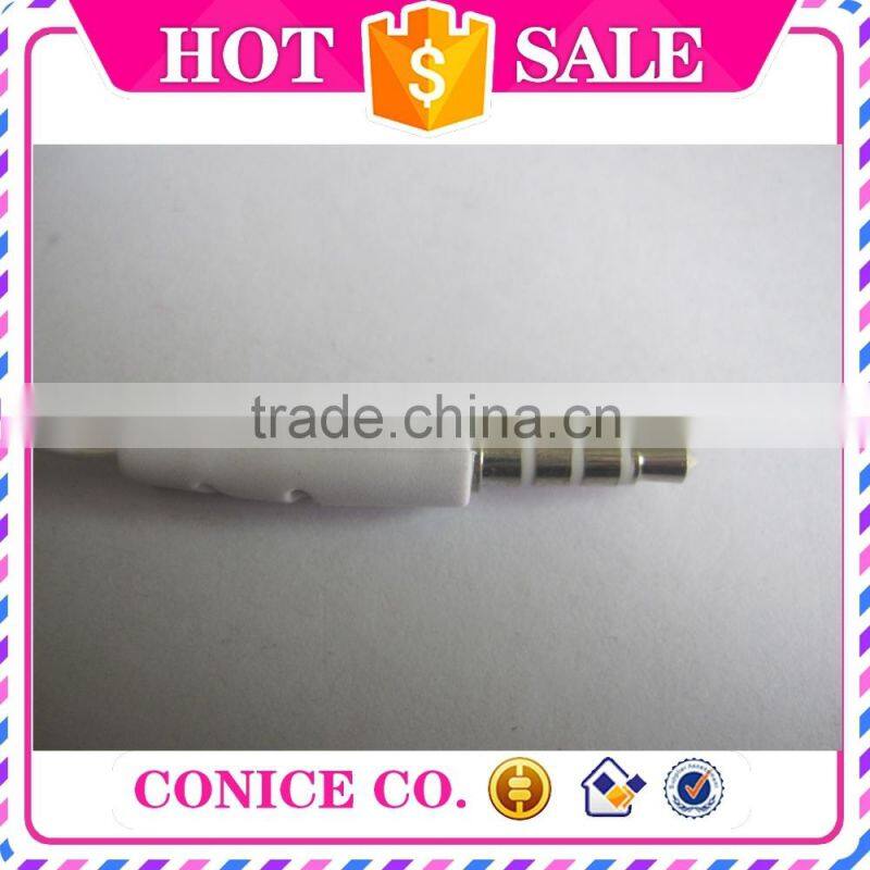 alibaba promotional cheap white flat cable silicone plug piston wired mic earphones