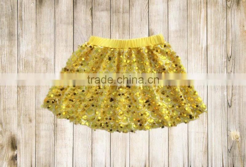 Happy new year style girl wholesale sequin skirts baby kids red girls dress