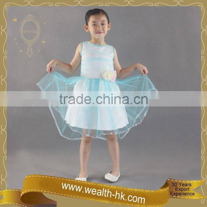 Aqua Cocktail New Year kids Girls Summer Dress
