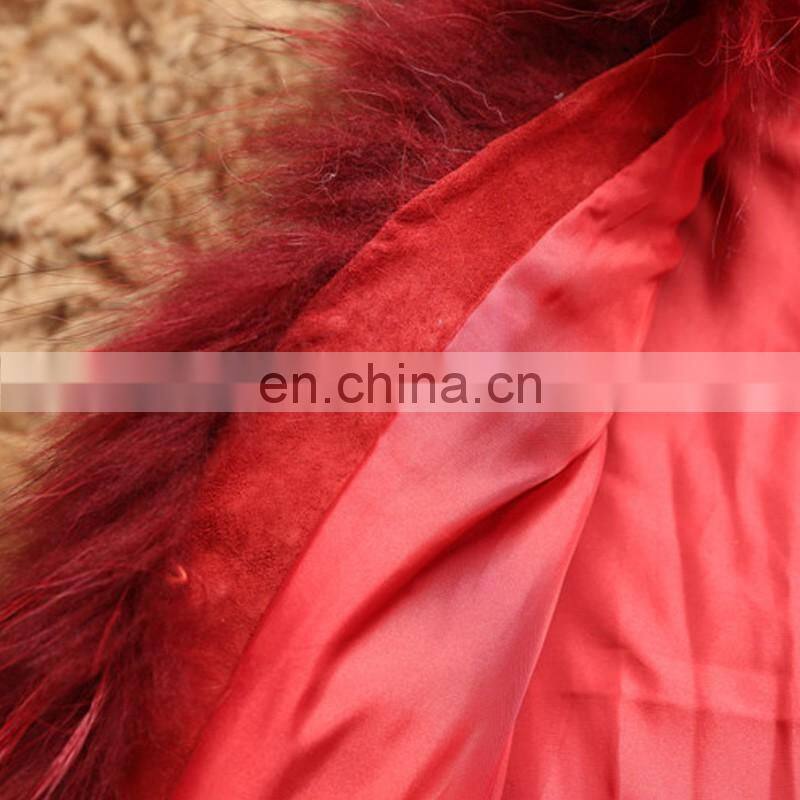 Europe pattern new fur clothing boutique ladies raccoon fur vest