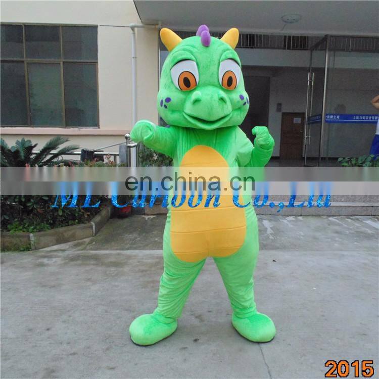 Factory direct sale customized cartoon dragon mascot costume for adult