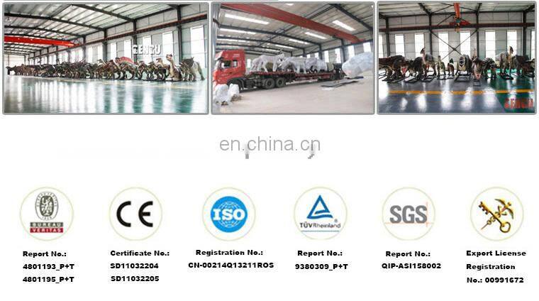 Animatronic dino steel garden sculpture animal