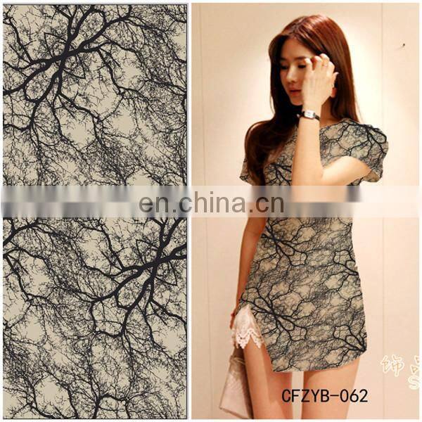 Digital Printed Chiffon Floral Polyester Fabric For Dress China Textile