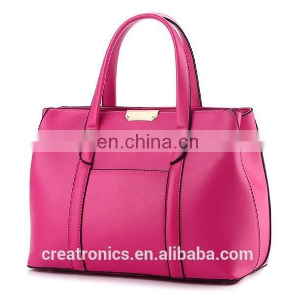CR USA market expert recommend pu leather material large-capacity zipper rose red colors new fashion leather clutch bag