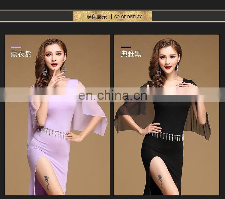 T-5158 Arabic modal long bellydance skirt with short pant set